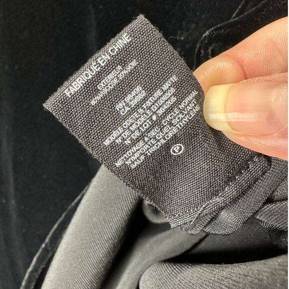 Theory Soft Black Velvet V-Neck Spaghetti Strap Side Slit Camisole Top S - Picture 13 of 15